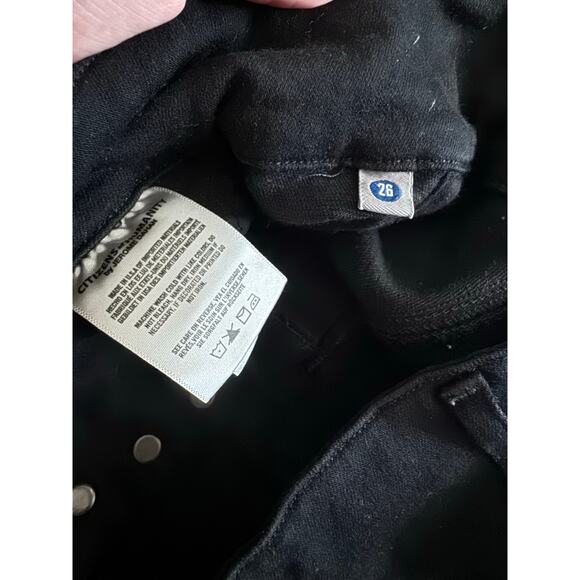 Citizens of Humanity High Rise Button Up Sailor Pants in Black - Picture 5 of 5